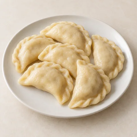 Pierogi ruskie — ilustracja propozycji podania